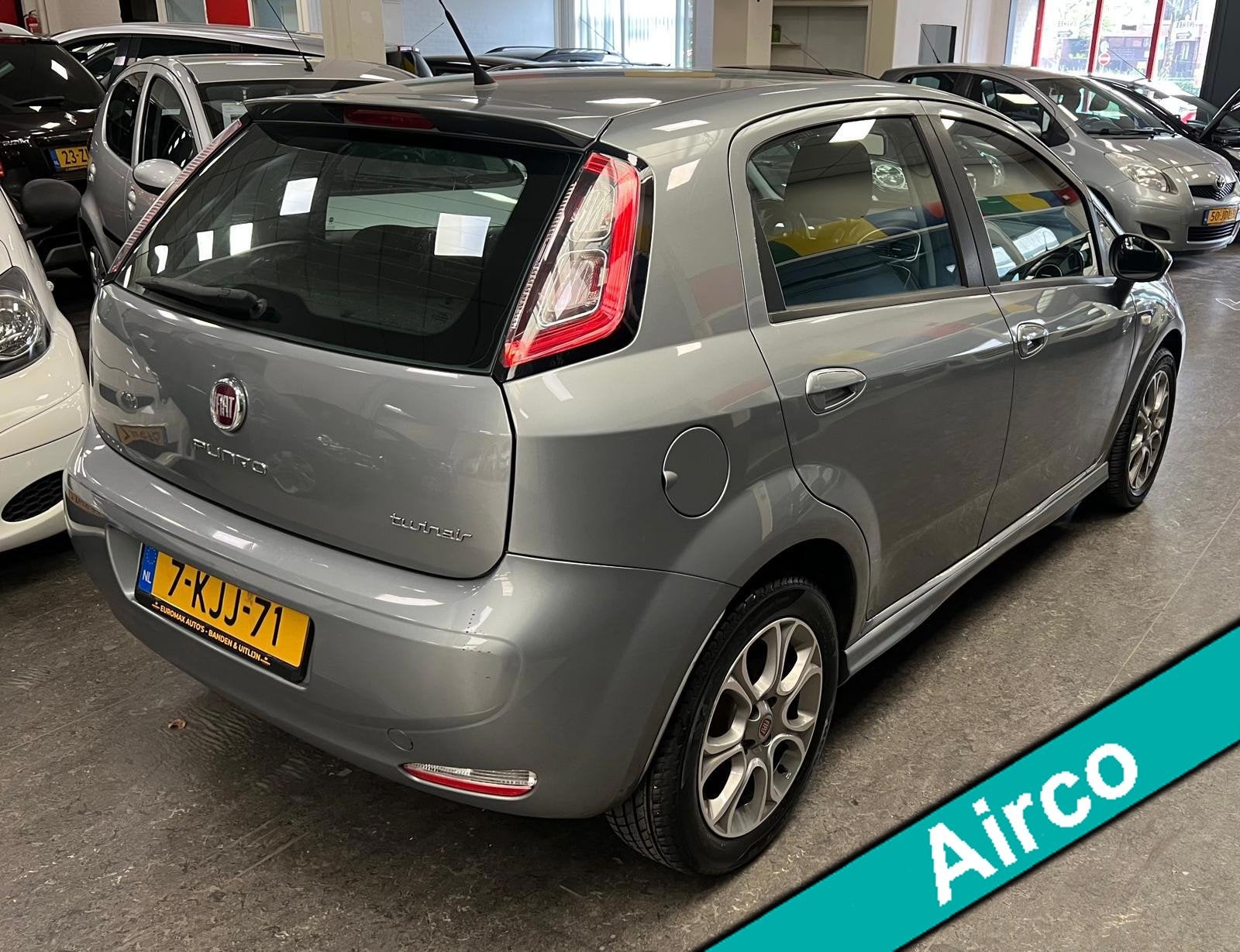 Fiat Punto Evo 0.9 TwinAir Pop NAP - Airco - Cruise Contrl., Voorwielaandrijving, Euro 5, Gebruikt, Zwart