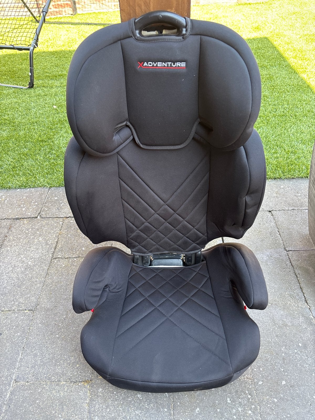 X-Adventure Kinderzitje 15-36 kg - Zwart, Autogordel of Isofix, Gebruikt, 15 t/m 36 kg, Verstelbare rugleuning