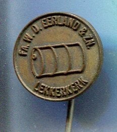 Fa, W.D. Eerland & Zn. Lekkerkerk koper speldje ( U_405), Ophalen of Verzenden, Zo goed als nieuw, Transport, Speldje of Pin