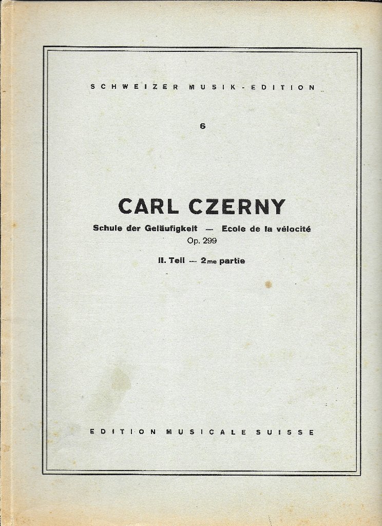 Blz405 bladmuziek carl czerny opus 299 deel 2 piano  -------, Gebruikt, Klassiek, Ophalen of Verzenden, Artiest of Componist