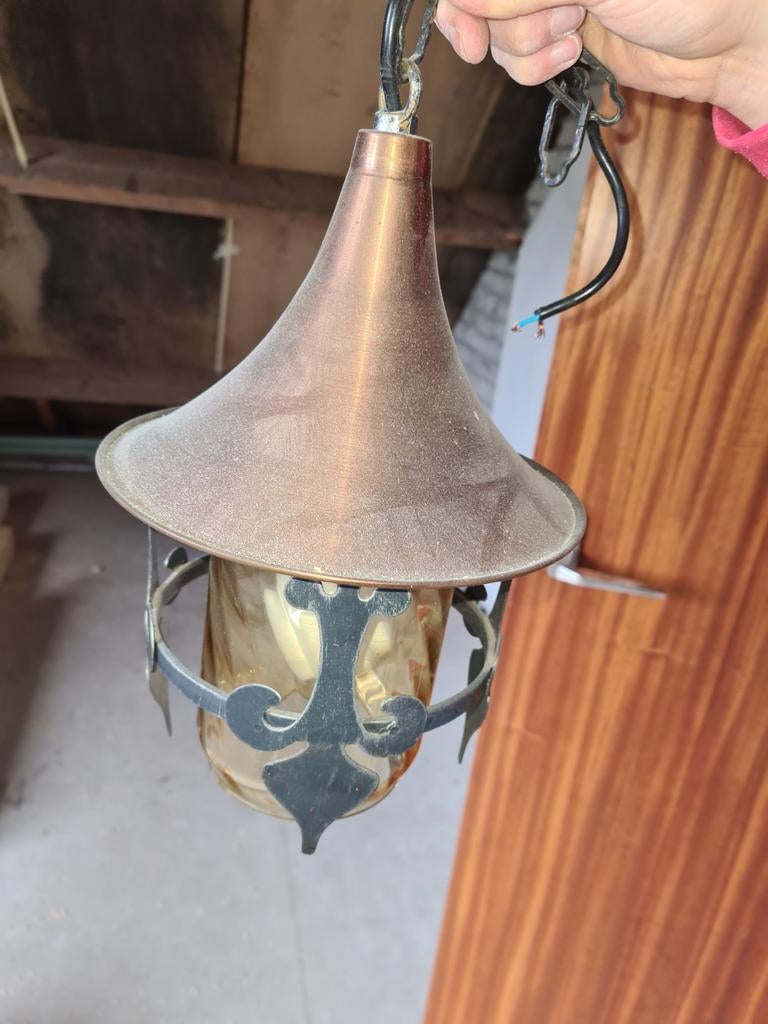 Antieke hanglamp, Ophalen, Gebruikt