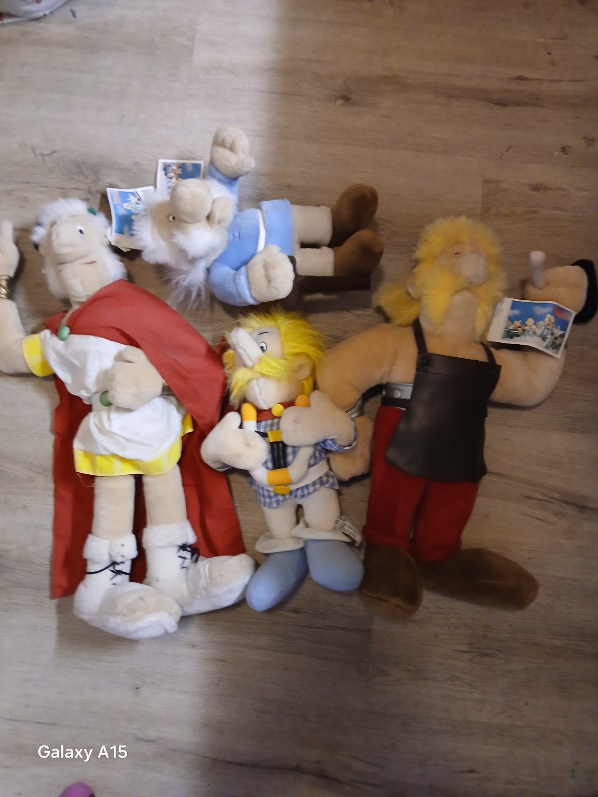Asterix en Obelix Knuffels - Set van 4, Gebruikt, Overige merken, Overige karakters, Overige typen