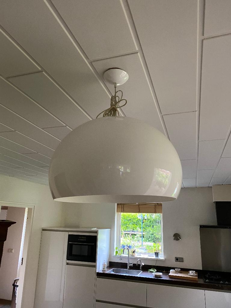 Design lamp hanglamp Kartell, Huis en Inrichting, Lampen | Hanglampen, Kunststof, 50 tot 75 cm, Design, Ophalen of Verzenden