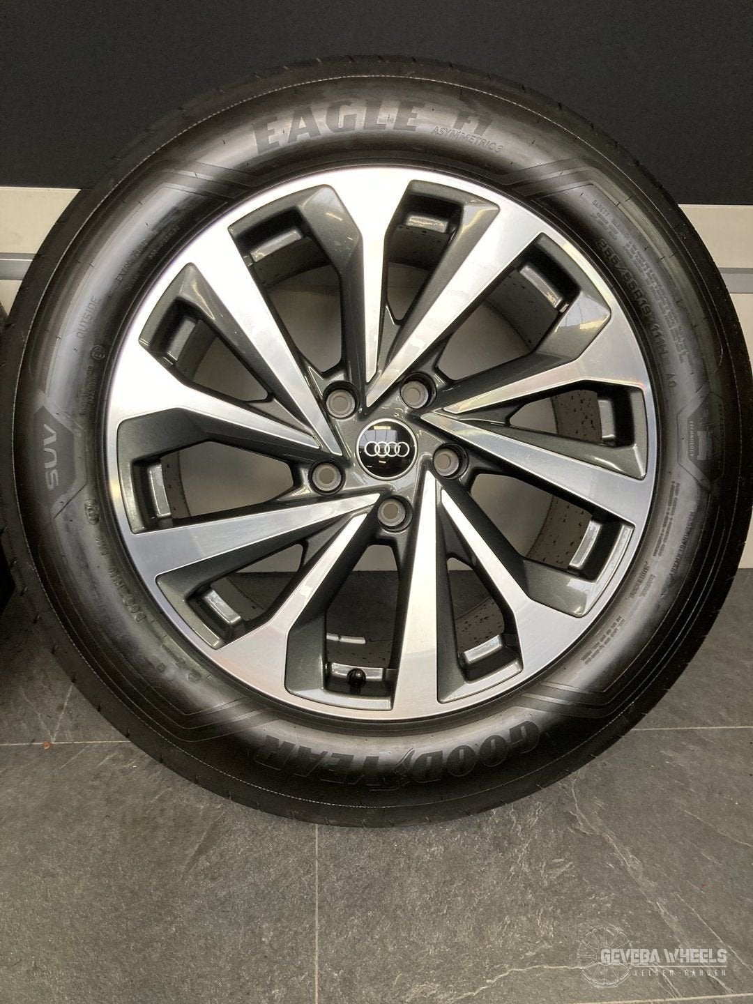19” originele Audi Q6 E-tron GF velgen banden breedset 5x130, Auto-onderdelen, 19 inch, Gebruikt, -, -