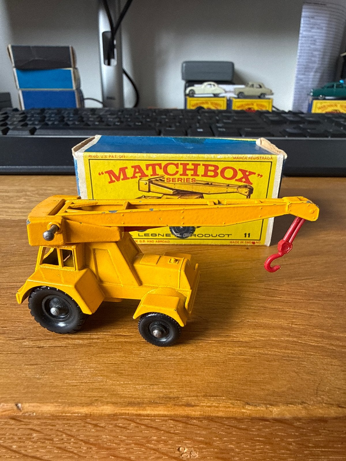 Matchbox RW 11 Jumbo Crane - in originele box, Verzenden, Gebruikt, Overige typen