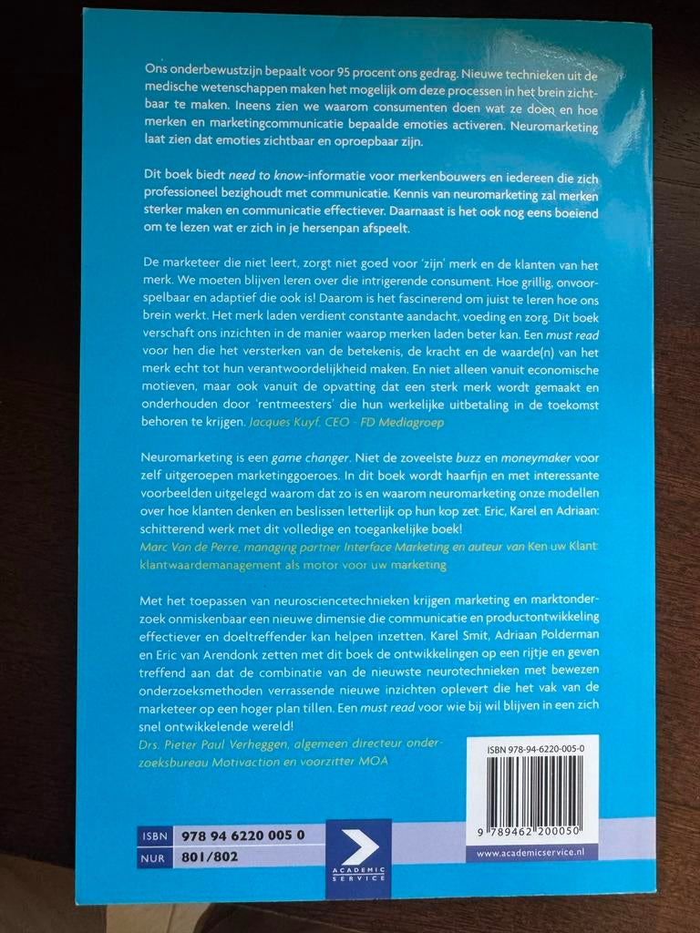 Neuromarketing: Maximale Impact met Marketing & Communicatie, Ophalen of Verzenden, Zo goed als nieuw, Economie en Marketing