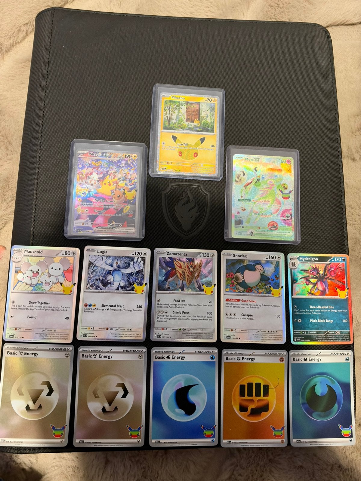 Pokemon Pikachu ex Mew ex 30th anniversary kaarten, Ophalen of Verzenden, Zo goed als nieuw