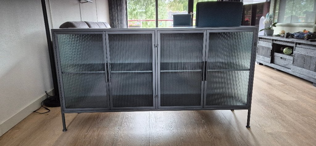 Metalen Dutchbone Boli dressoir, Ophalen, Met deur(en), 150 tot 200 cm, Zo goed als nieuw