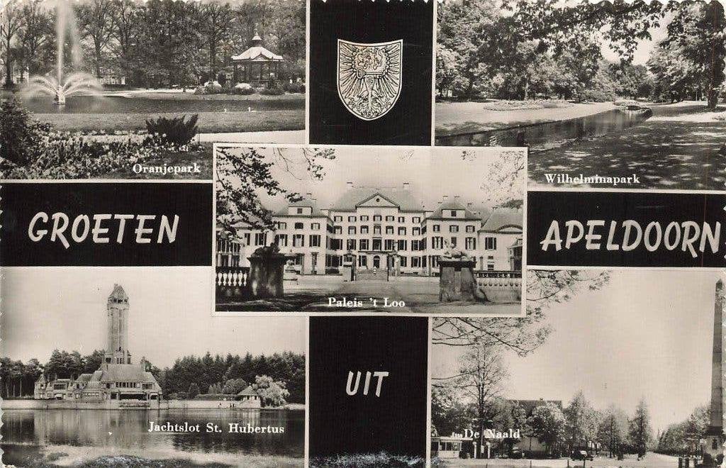 Groeten uit Apeldoorn, Ophalen of Verzenden, 1960 tot 1980, Gelopen, Gelderland