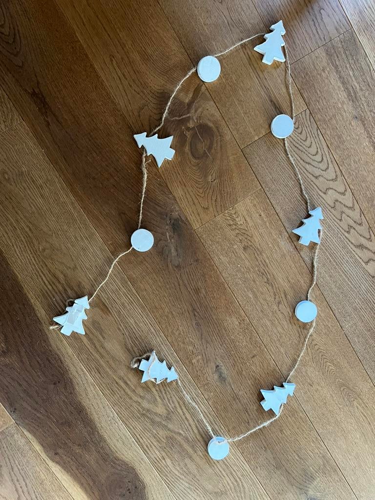 Houten Slinger met Kerstboom en Cirkel Motieven, Ophalen of Verzenden