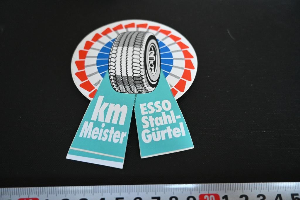sticker KM meisetr ESSO Stahl - Gürtel  banden, Ophalen, Zo goed als nieuw