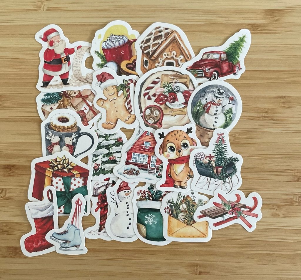 Winter, kerst stickers, Verzenden, Nieuw, Meerdere stickers