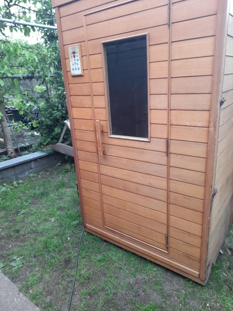 infrarood sauna 2 persoons cabine, Ophalen of Verzenden, Gebruikt, Infrarood, Complete sauna