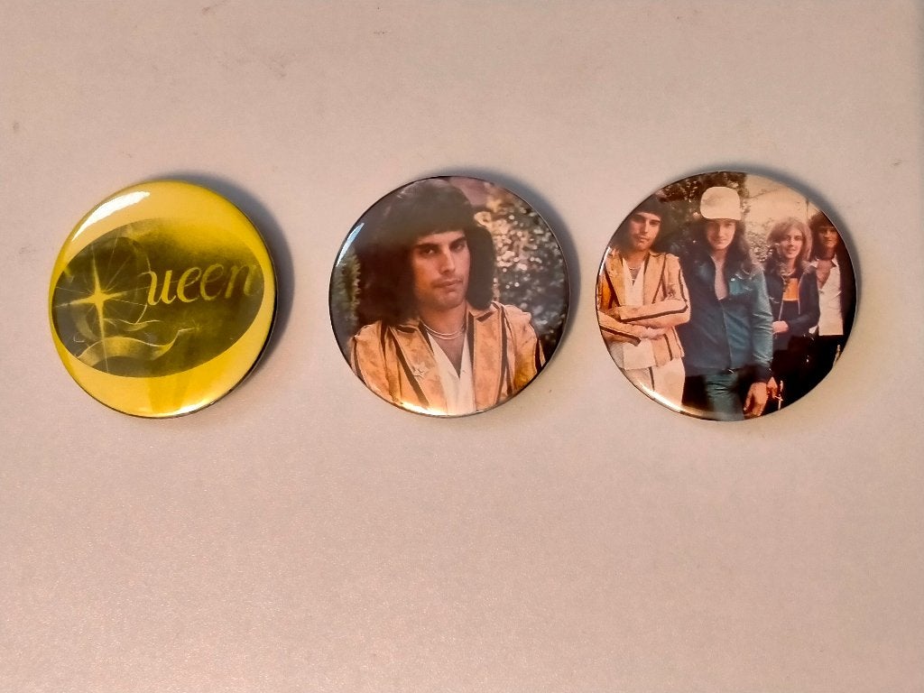 Queen Freddy Mercury vintage muziek button buttons rock pop, Verzamelen, Ophalen of Verzenden, Zo goed als nieuw, Overige onderwerpen