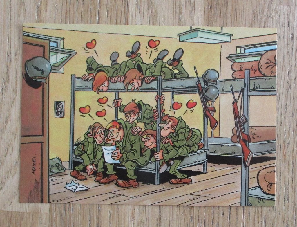 Kermis schiettent soldaten humorkaart Jean Pol leger, Ophalen of Verzenden, Ongelopen, Overige thema's