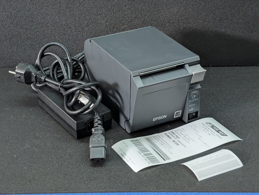 Epson TM-T70II M296A Kassabon printer POS USB LAN + Voeding