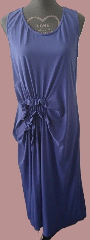 Ischiko jurk in blauw maat 44/46, Kleding | Dames, Maat 42/44 (L), Zo goed als nieuw, Ischiko, Onder de knie