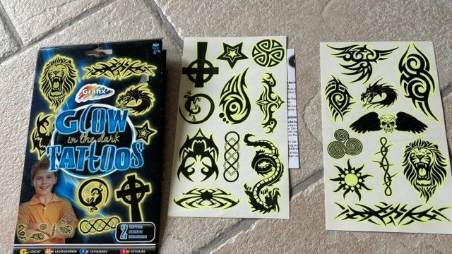 Glow, lichtgevende tattoos, Ophalen of Verzenden
