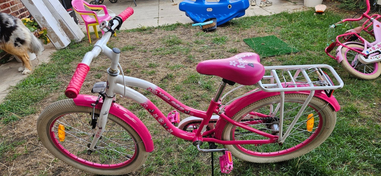 Roze kinderfiets Volare Lovely 20 inch - Zo goed als nieuw., Fietsen en Brommers, Fietsen | Kinderfietsjes, Ophalen, Zo goed als nieuw