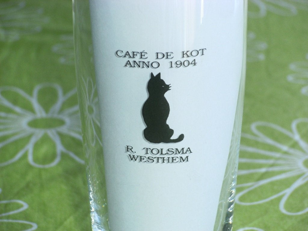 Heineken - Café de Kot dubbeldruk - R Tolsma Westhem, Ophalen of Verzenden, Zo goed als nieuw, Glas of Glazen, Heineken