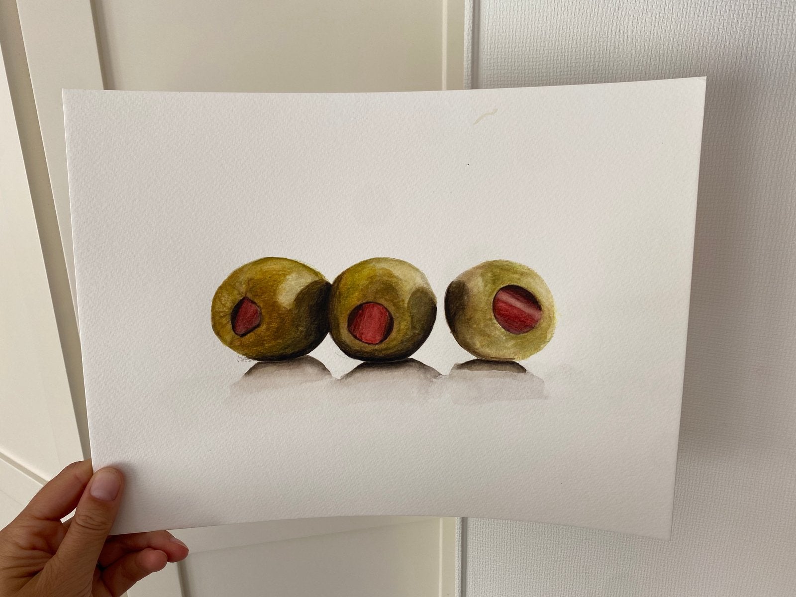 Origineel schilderij keuken, Ophalen of Verzenden, Zo goed als nieuw, Minder dan 50 cm, Schilderij