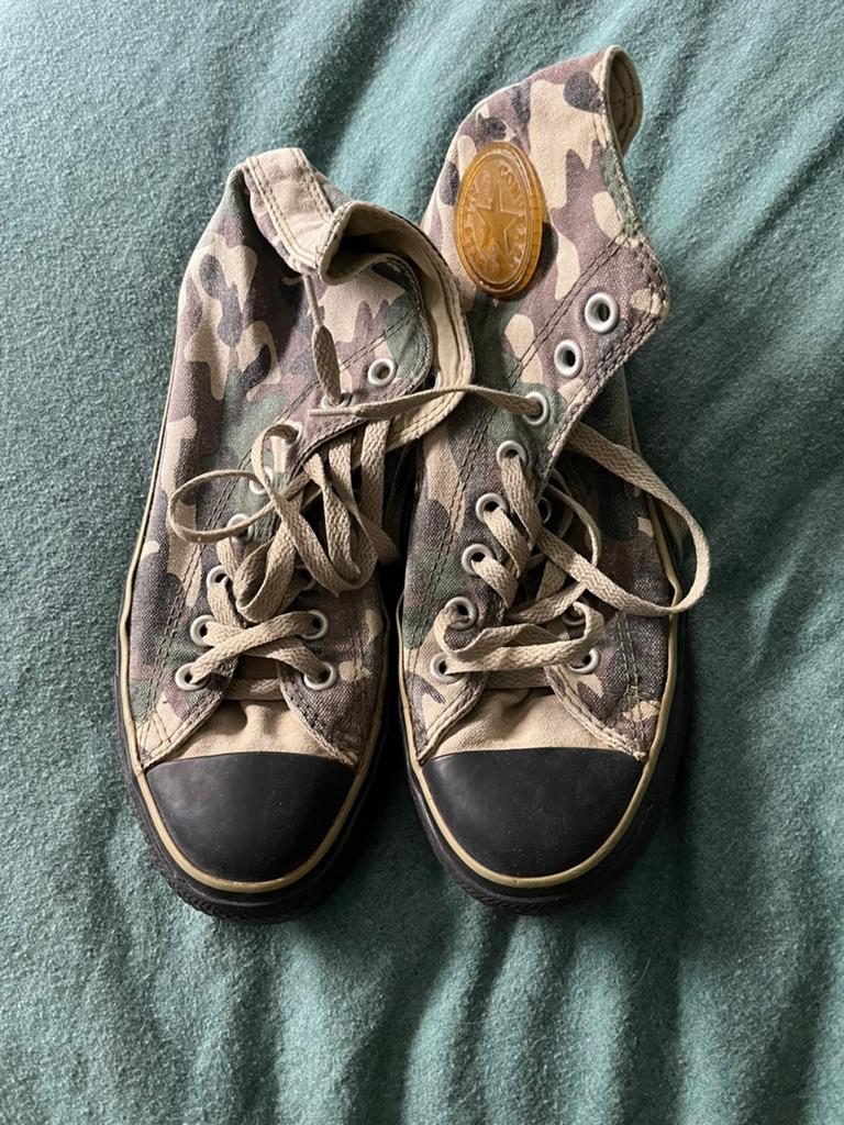 All Stars Converse Camouflageprint  hoge gympen, Kleding | Dames, Schoenen, Ophalen, Sneakers of Gympen, Gedragen, Groen