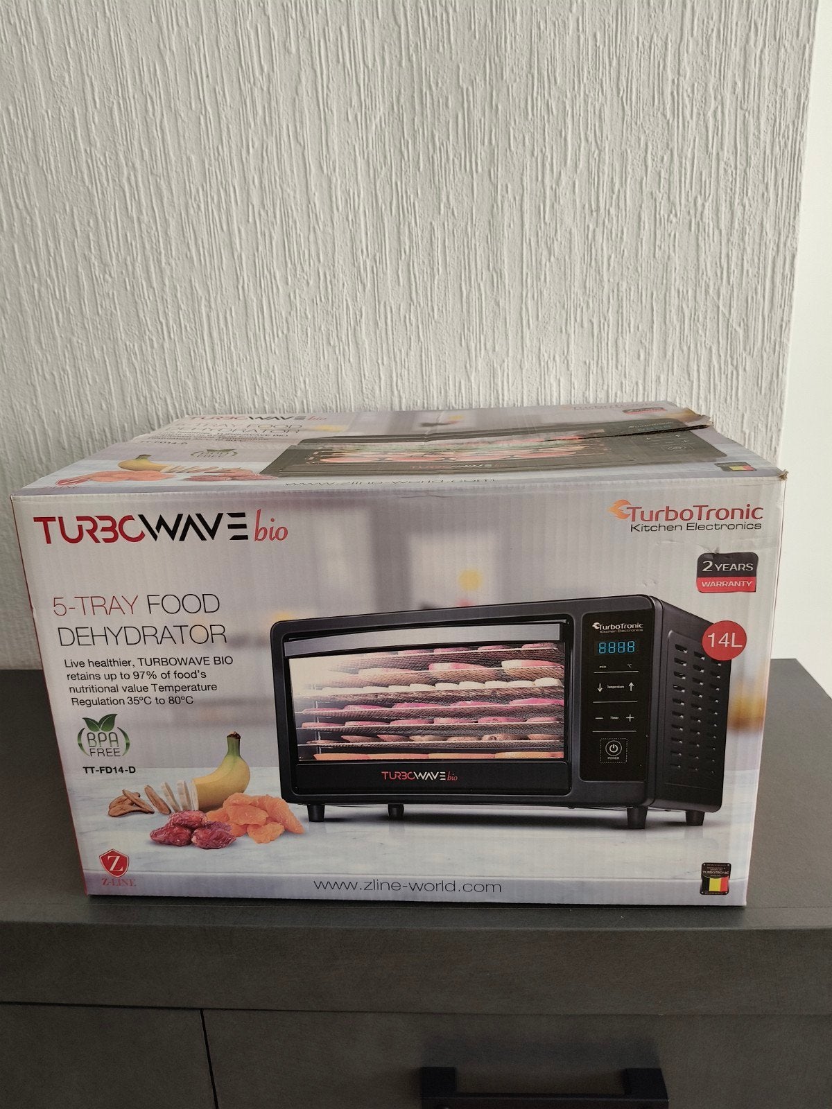 Turbotronic Turbowave Bio Voedseldroger Dehydrator 14L, Minder dan 45 cm, Overige merken, Oven, Ophalen of Verzenden