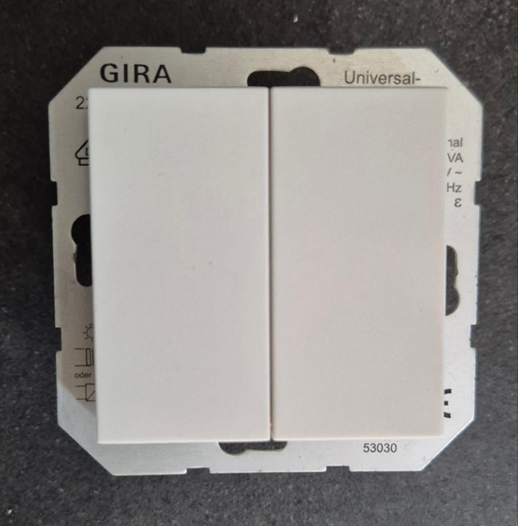 Gira Universele Dimmer Serie 53030, Ophalen of Verzenden, Zo goed als nieuw, Schakelaar