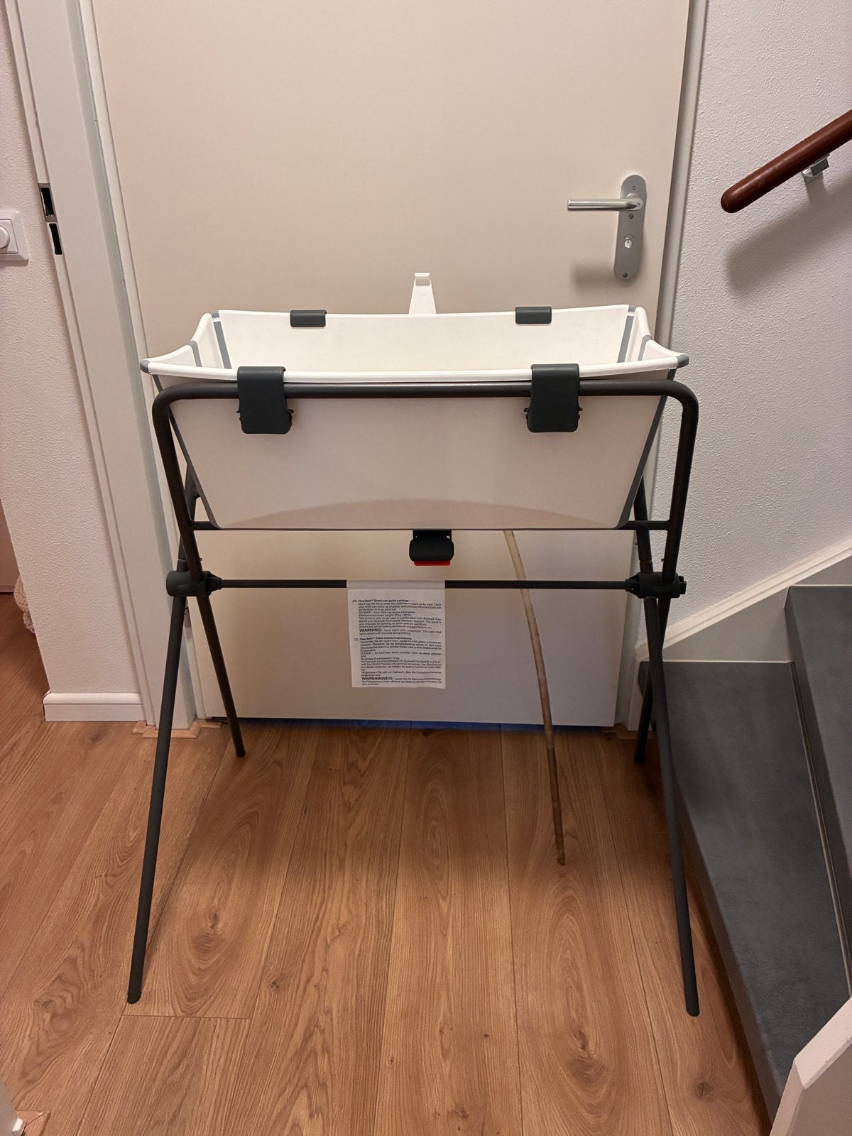 Stokke Flexi Bath opvouwbaar babybadje met standaard complet, Kinderen en Baby's, Gebruikt, Badje, Standaard, Ophalen