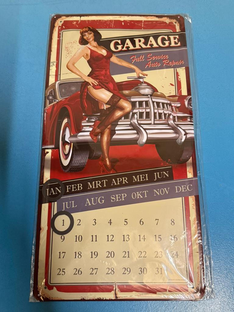 Diverse vintage look garage borden blik/metaal, Ophalen of Verzenden, Nieuw, Overige typen