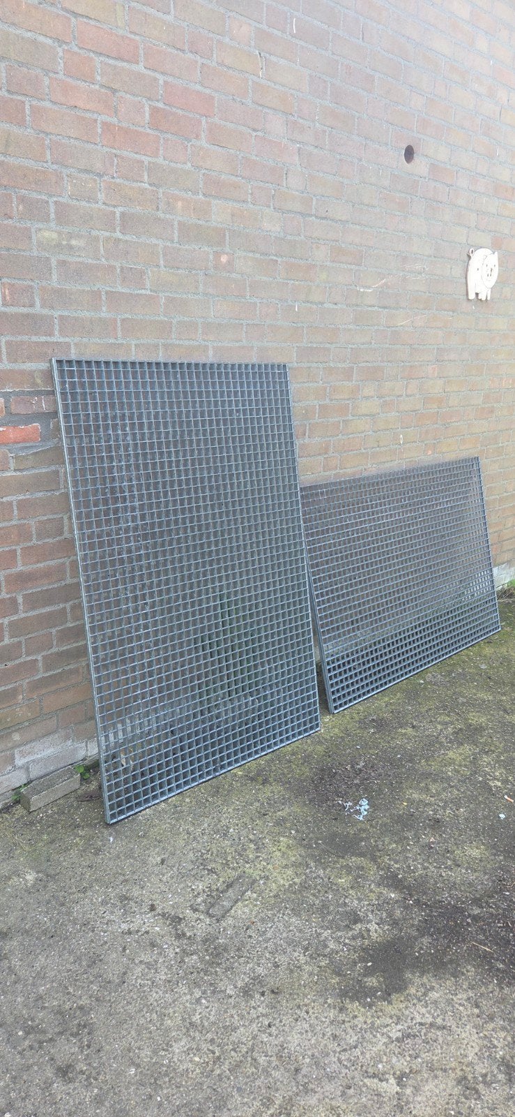 Gegalvaniseerde roosters, Ophalen, Gebruikt, IJzer