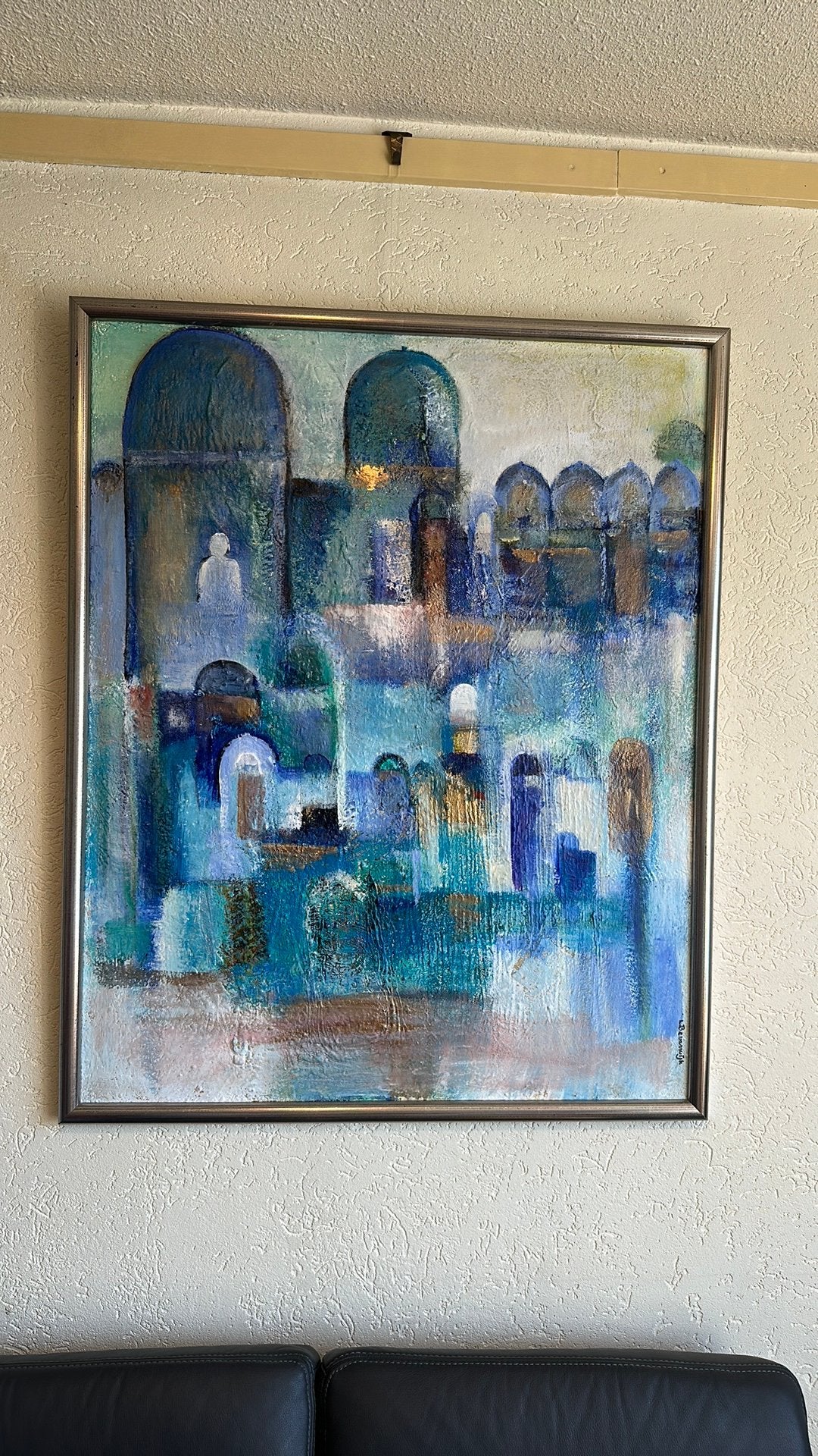 Abstract Schilderij van L.B.Loes Beverwijk, Ophalen