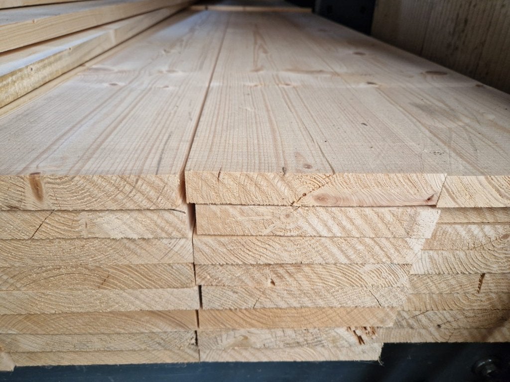 4 Zijdig geschaafde steigerplanken 500cm. Steigerhout, Doe-het-zelf en Verbouw, Hout en Planken, Ophalen, 25 tot 50 mm, Nieuw