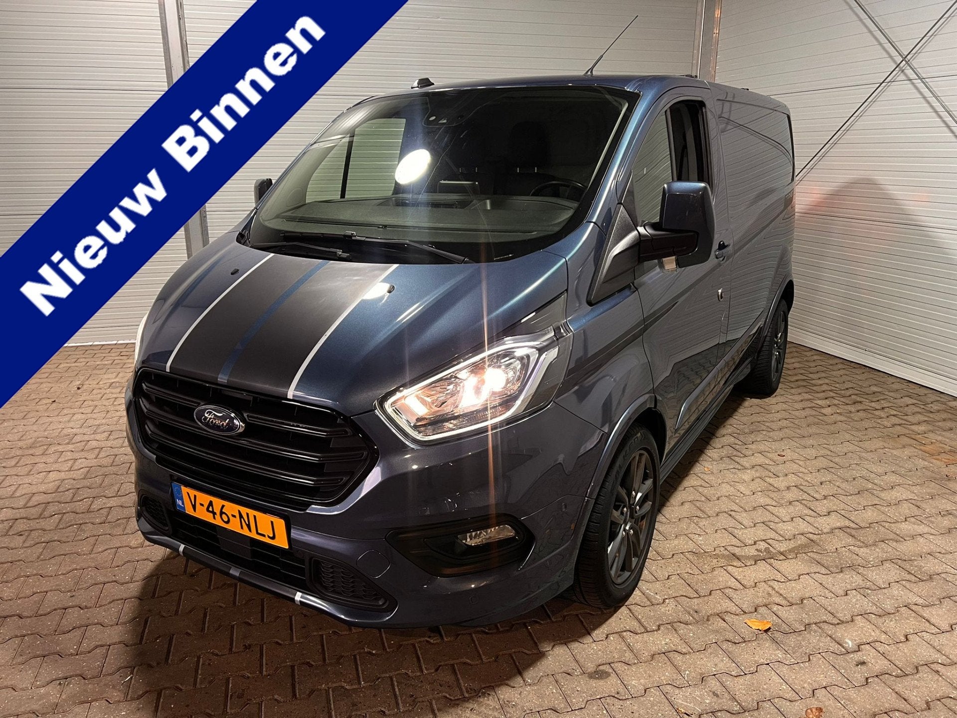 Ford Transit Custom 290 2.0 TDCI L1H1 Sport VVB248 Prijs zoa, 15 km/l, 4 cilinders, Blauw, Leder en Stof
