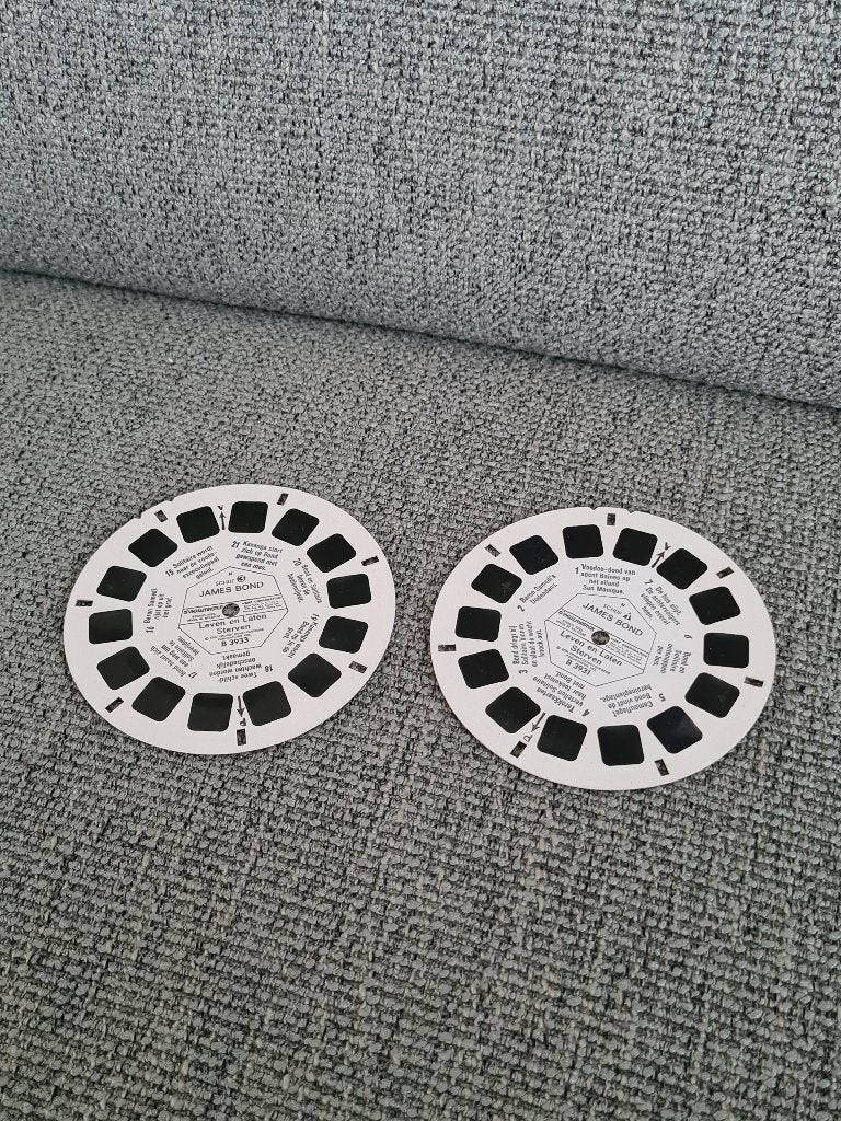 Viewmaster view master vintage schijfjes james bond, Gebruikt, Ophalen of Verzenden, Nvt, Nvt