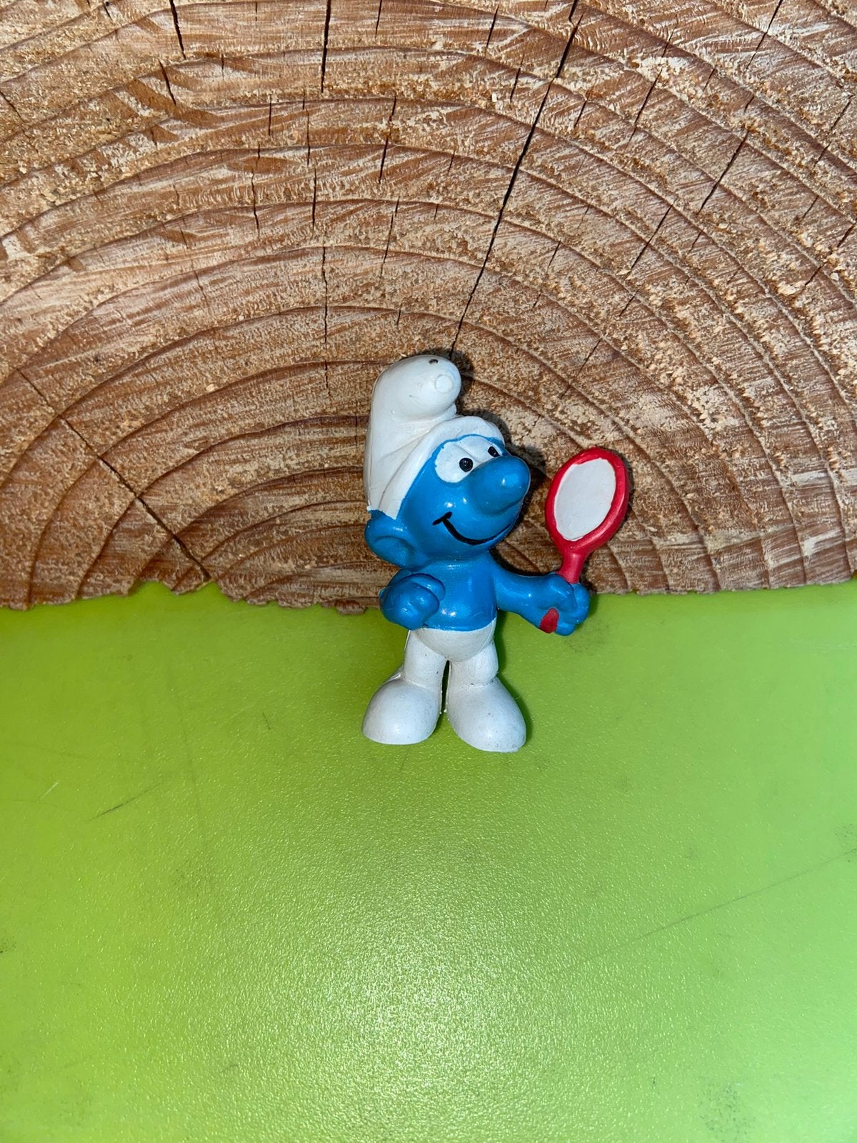 Smurfen smurf met spiegel, Ophalen of Verzenden, Gebruikt, Verschillende Smurfen