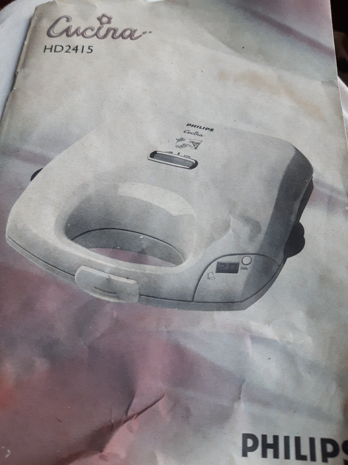 Philips Cucina tosti-apparaat (hd2415) nieuw! Voor 2 tosti's, Ophalen, Nieuw