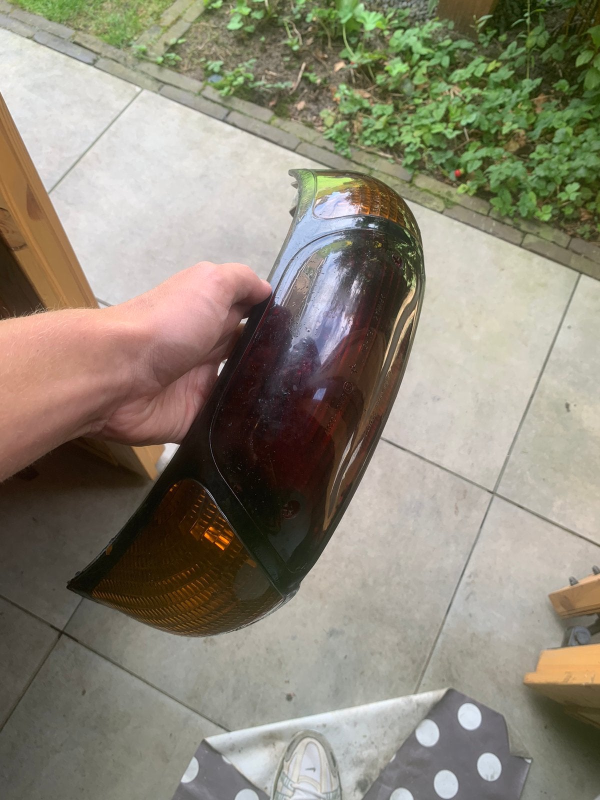 Type 3 kop/achter(smoked) lamp, Ophalen, Zo goed als nieuw, Koplamp, Piaggio