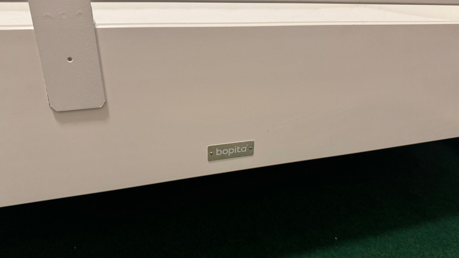 Bopita Bedbank Wit met Lattenbodem en Matras, Kinderen en Baby's, Kinderkamer | Bedden, Ophalen, Gebruikt, 70 tot 85 cm, Lattenbodem