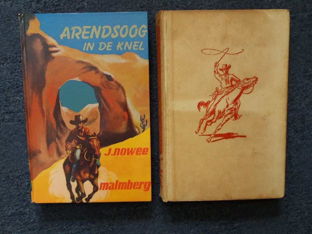 2 ouderen delen van "Arendsoog", geschreven door : J. Nowee., Boeken, Kinderboeken | Jeugd | 10 tot 12 jaar, Gelezen, Non-fictie