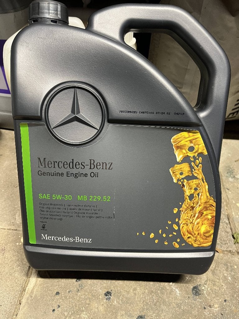 Merdeces Benz motor olie (5L) SAE 5W-30 MB 229.52 ongeopend, Ophalen