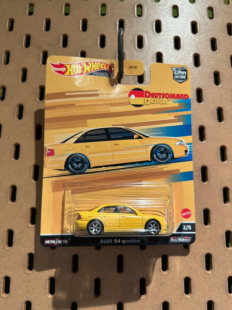 Hot Wheels Premium Audi S4 Quattro Deutschland Design, Hobby en Vrije tijd, Modelauto's | Overige schalen, Nieuw, Auto, Ophalen of Verzenden