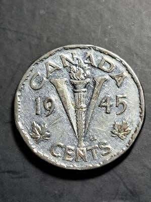 Canada - 5 cent 1945 - Circulated^, Verzenden, Noord-Amerika, Losse munt