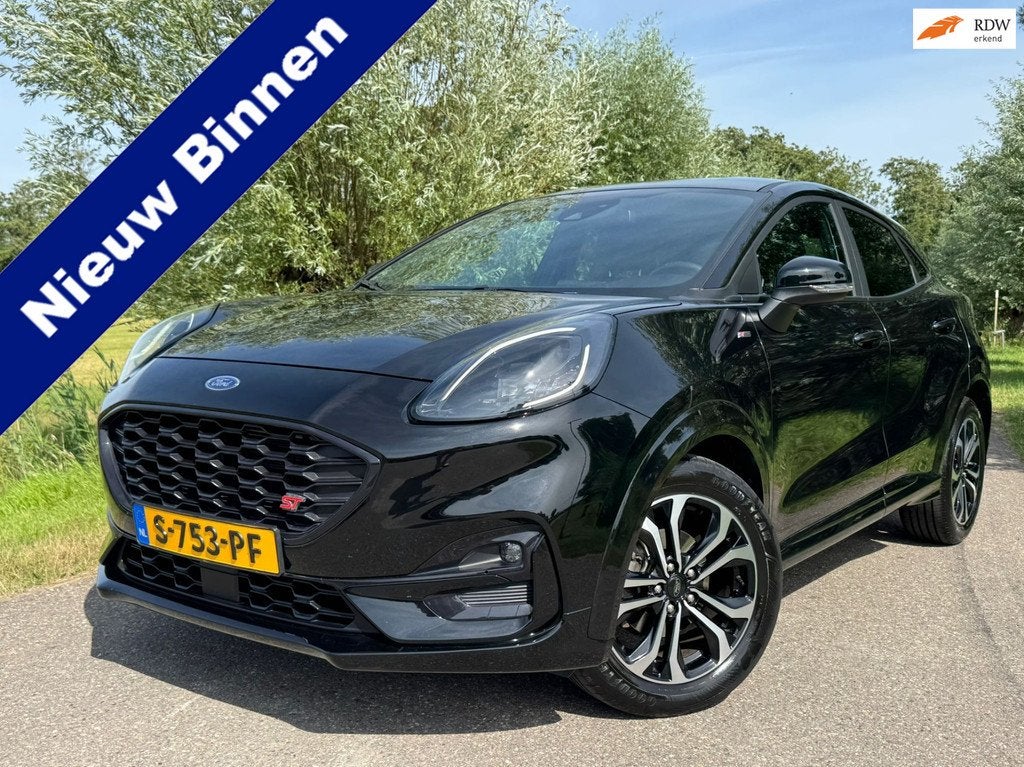 Ford Puma 1.0 EcoBoost Hybrid ST-Line X / Automaat / Airco /, Auto's, Ford, Zwart, 665 kg, Bedrijf, Hybride Elektrisch/Benzine