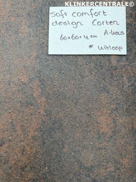 16m2 corten terrastegels 60x60x4cm betontegels soft comfort, Excluton BV, Waalbandijk 155 6651 KD Druten, Nieuw, Ophalen of Verzenden