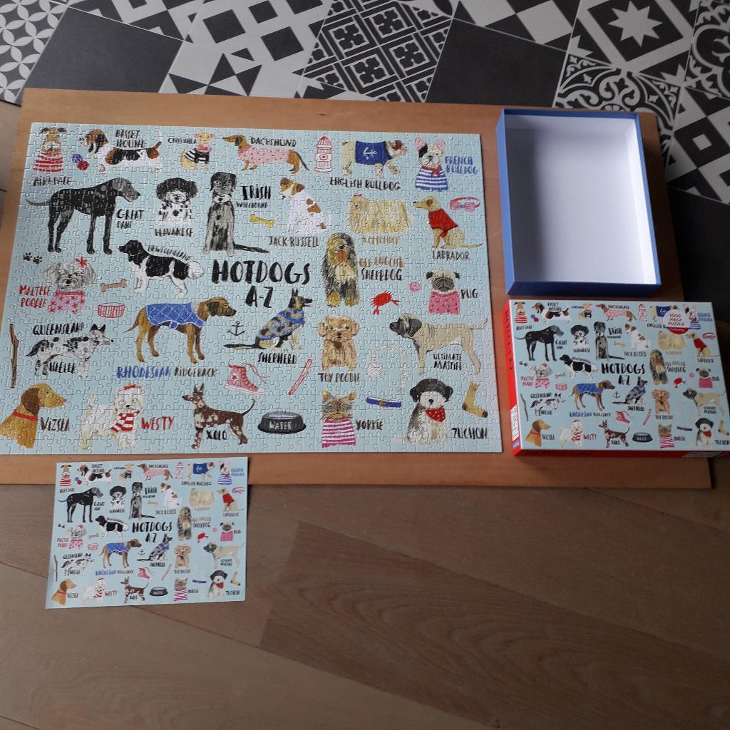 puzzel met hondenafbeelding, Ophalen, 500 t/m 1500 stukjes, Zo goed als nieuw, Legpuzzel