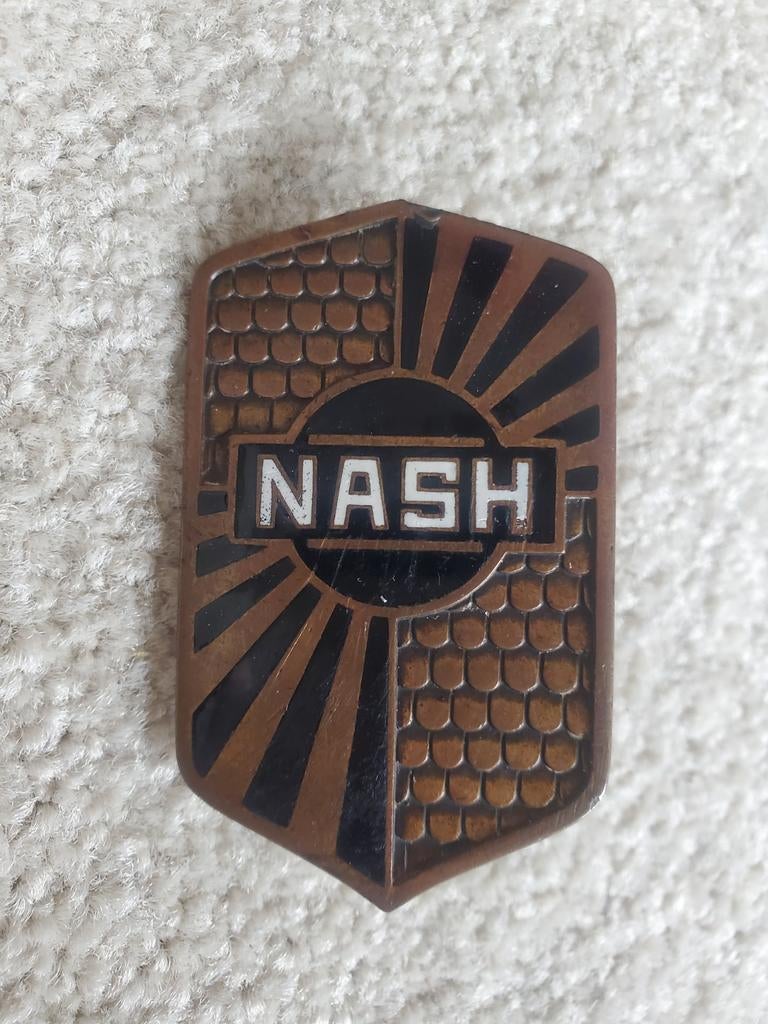 Nash Oldtimer Embleem - Zeldzaam Origineel, Ophalen of Verzenden, Gebruikt, Oldtimer onderdelen