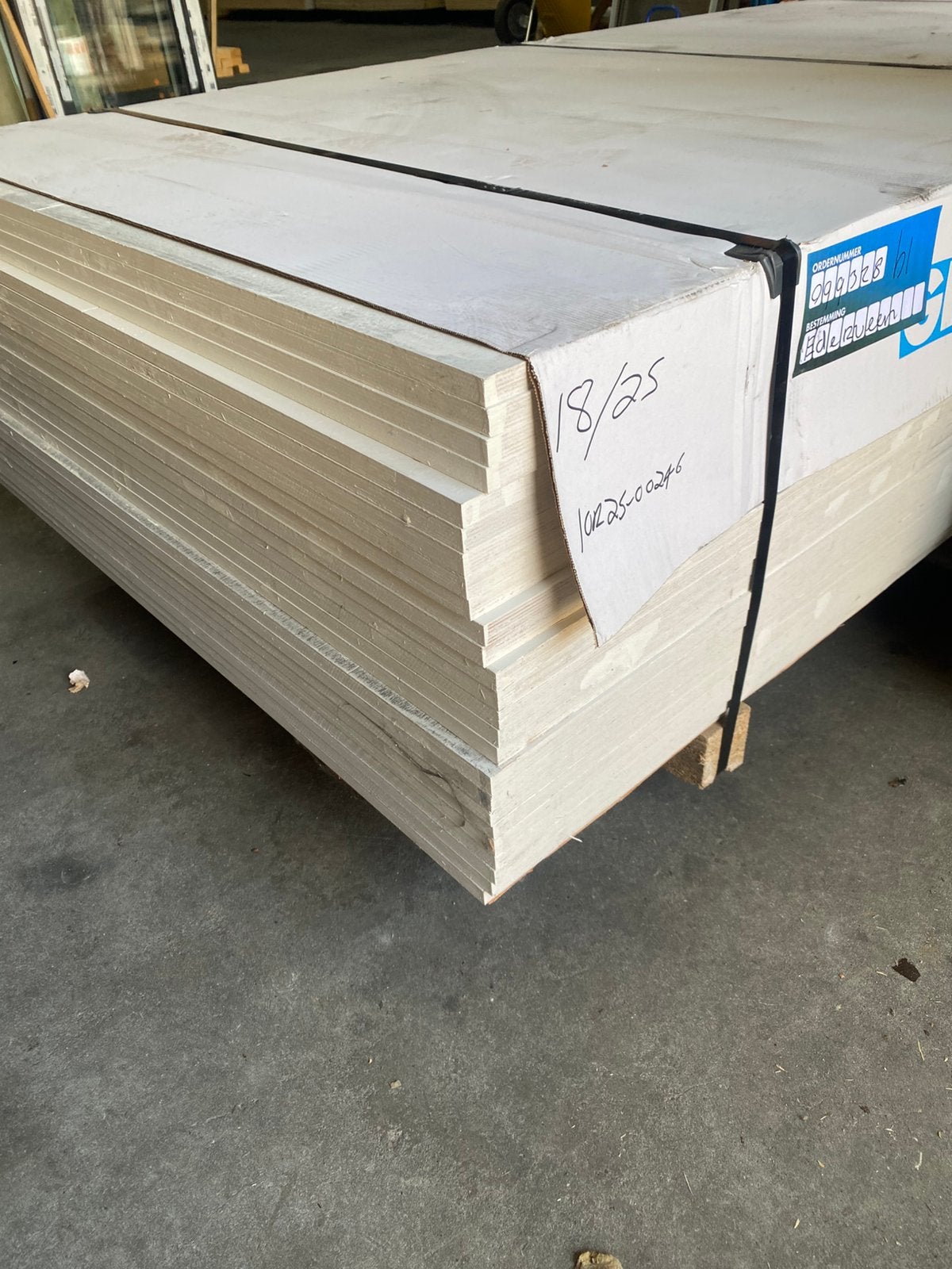 Multiplex hardhout 18mm, wit gegronde multiplex platen, Multiplex, Dotek, 6744 PT, Minder dan 20 mm