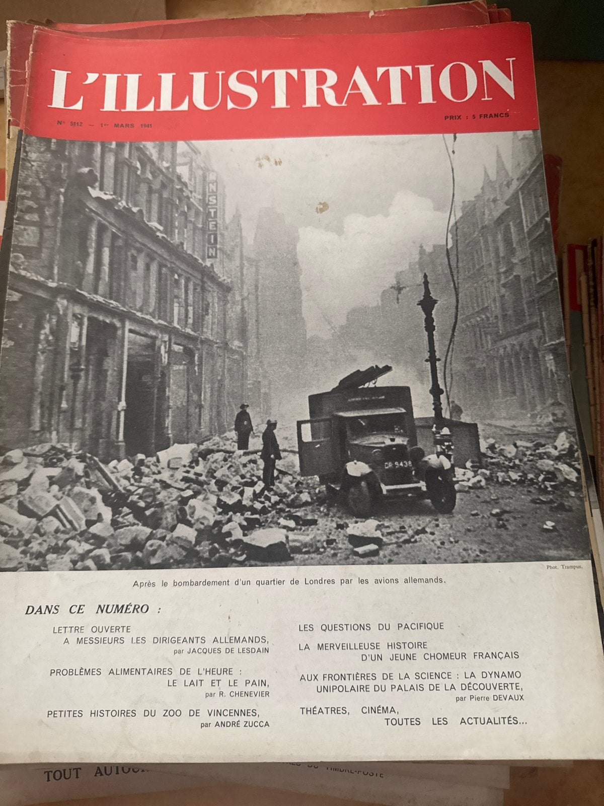 L'Illustration magazine - 1 maart 1941, Ophalen of Verzenden, Gelezen, Overige typen
