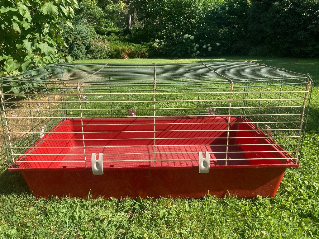 Kooi ferplast cavia of konijn binnen, Dieren en Toebehoren, Kooi, Gebruikt, Cavia, 75 tot 110 cm